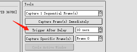 RenderDoc 抓需要操作的帧