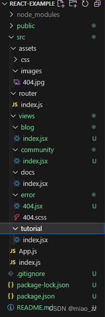 基于react18.x和router v6创建一个简单的静态页面