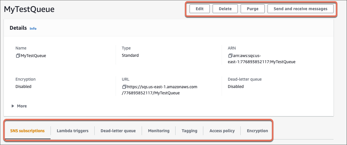 aws SQS 配置队列