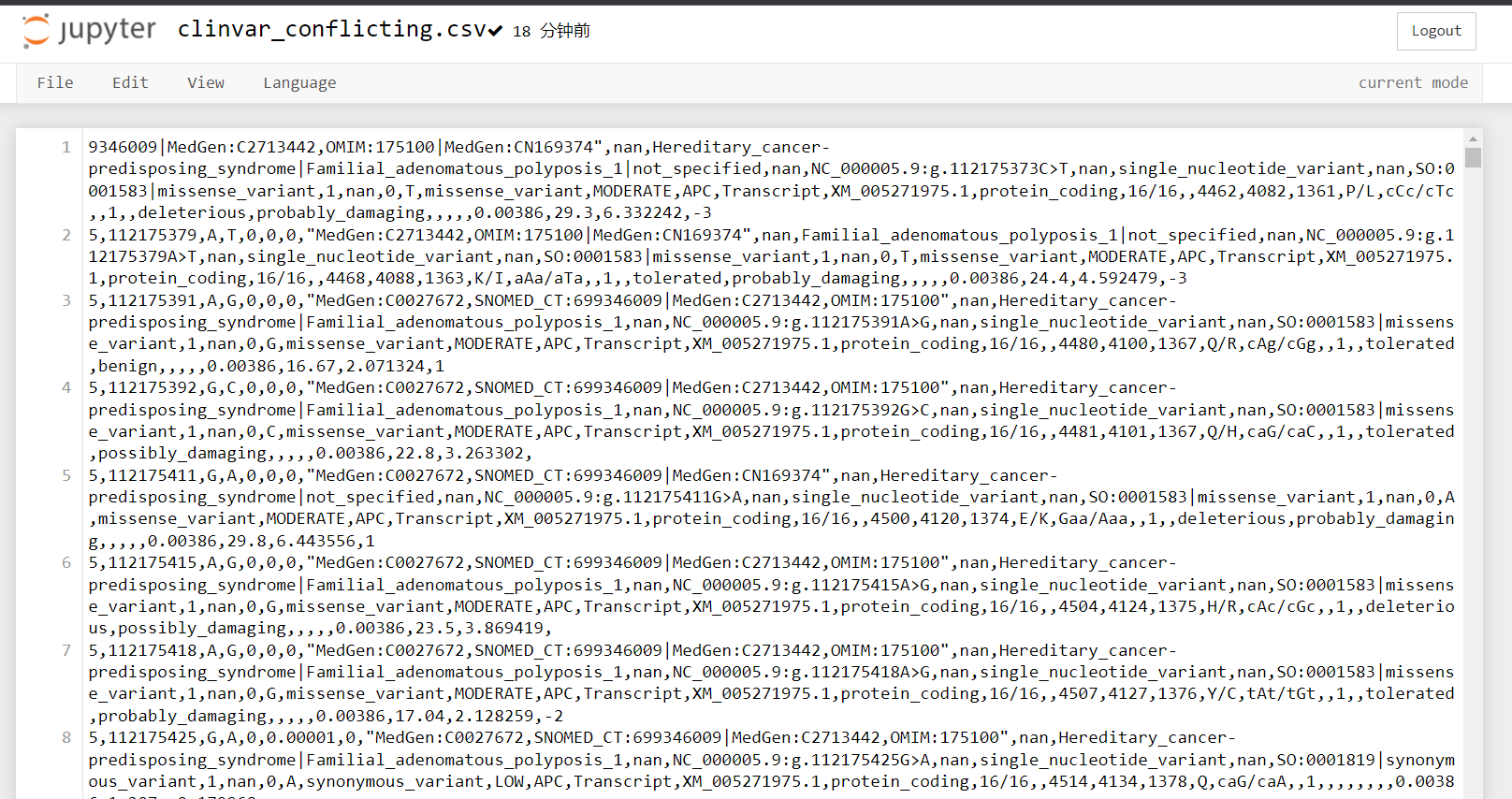 使用Jupyter Notebook导入csv数据时的一个错误_jupyter notebook导入csv数据报错-CSDN博客