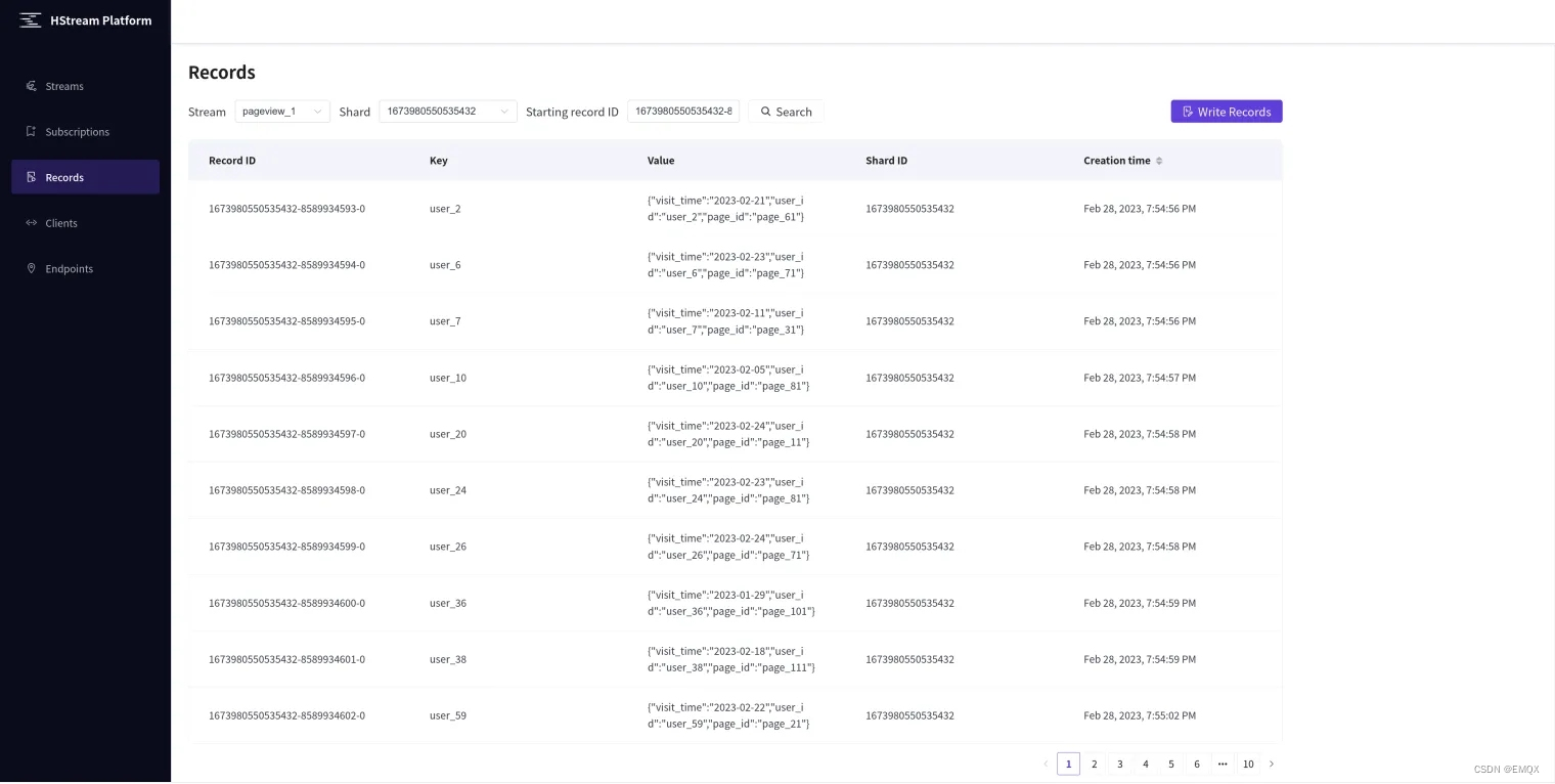 HStream Console 图2