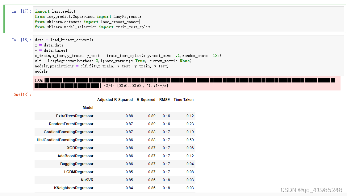 机器学习:anconda安装 scikit-learn ,lazypredict成功_no module named 'lazypredict ...