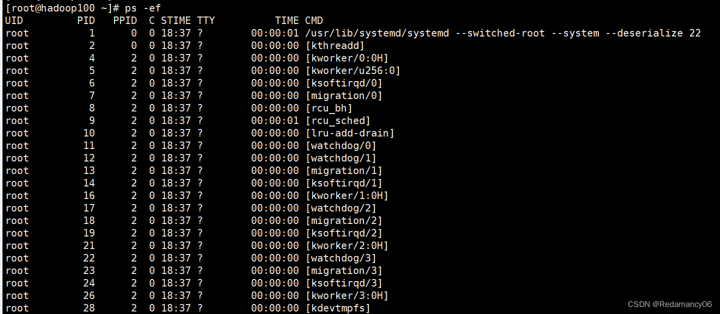 Linux中的pstree 查看进程树、netstat 显示网络状态和端口占用信息、kill 终止进程、进程管理类、ps 查看当前系统进程状态、内存置换算法LRU、查看与sshd相关进程