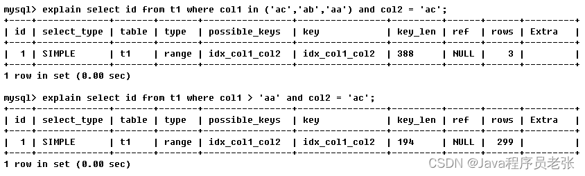 mysql执行计划解读