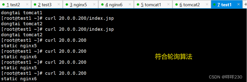 LVS-DR模式+keepalived+nginx+tomcat实现动静分离、负载均衡、高可用实验