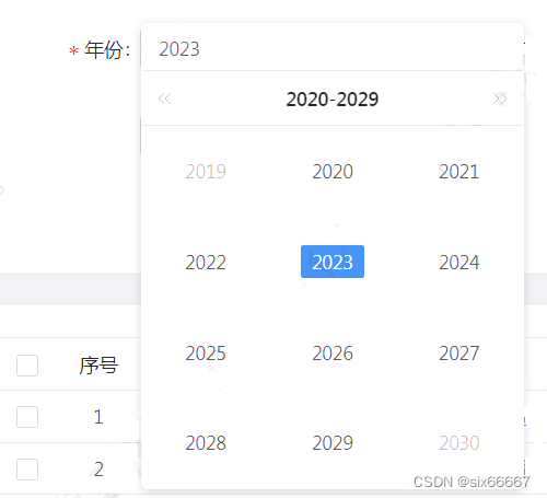 react Antd3以下实现年份选择器 YearPicker
