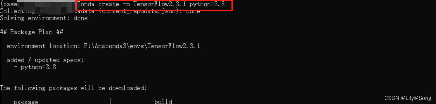 Python3.8安装tensorflow
