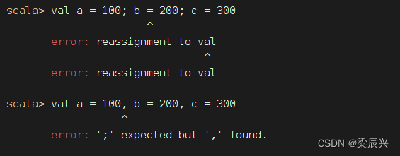 Scala的变量声明