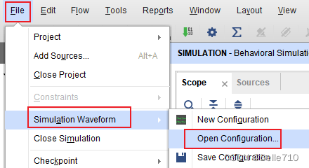 17、vivado打开保存的仿真文件