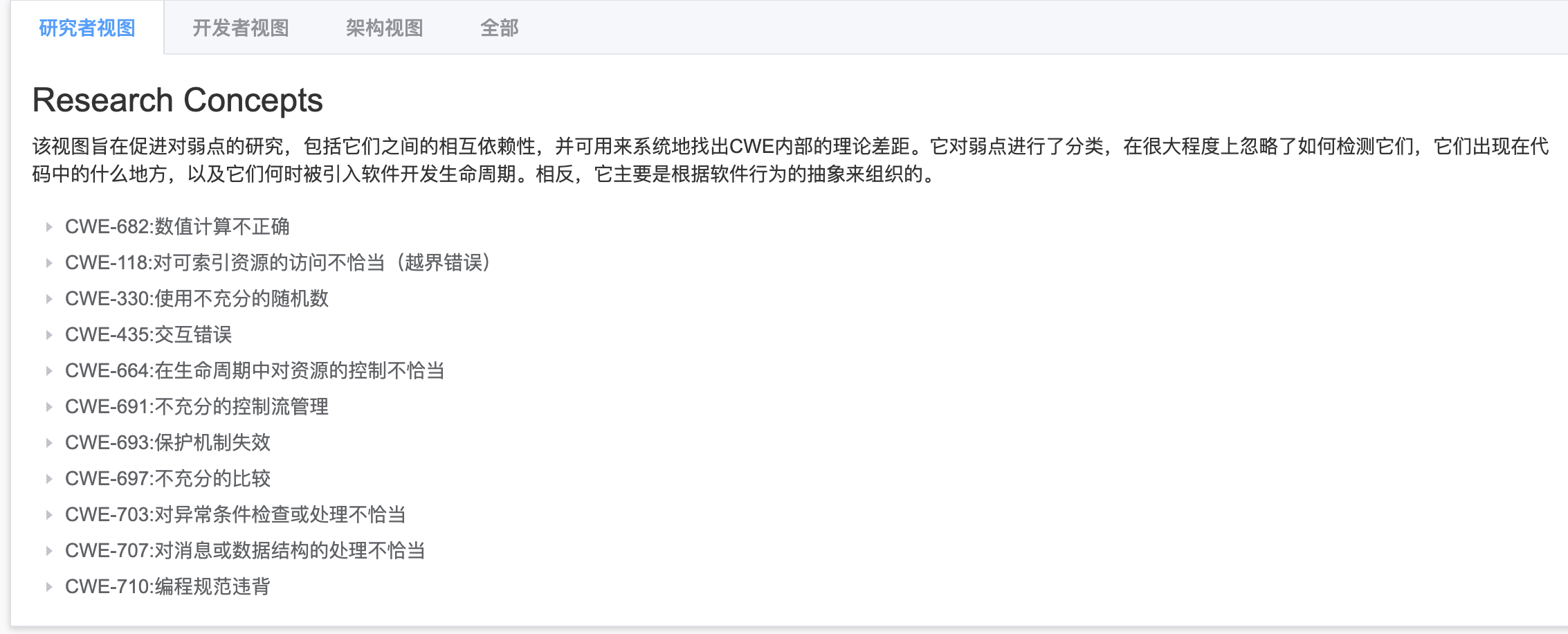 研究者视图