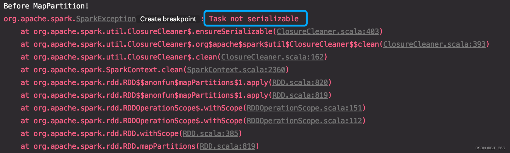 Spark / Scala - scala.collection.convert.Wrappers$MutableSetWrapper - no valid constructor