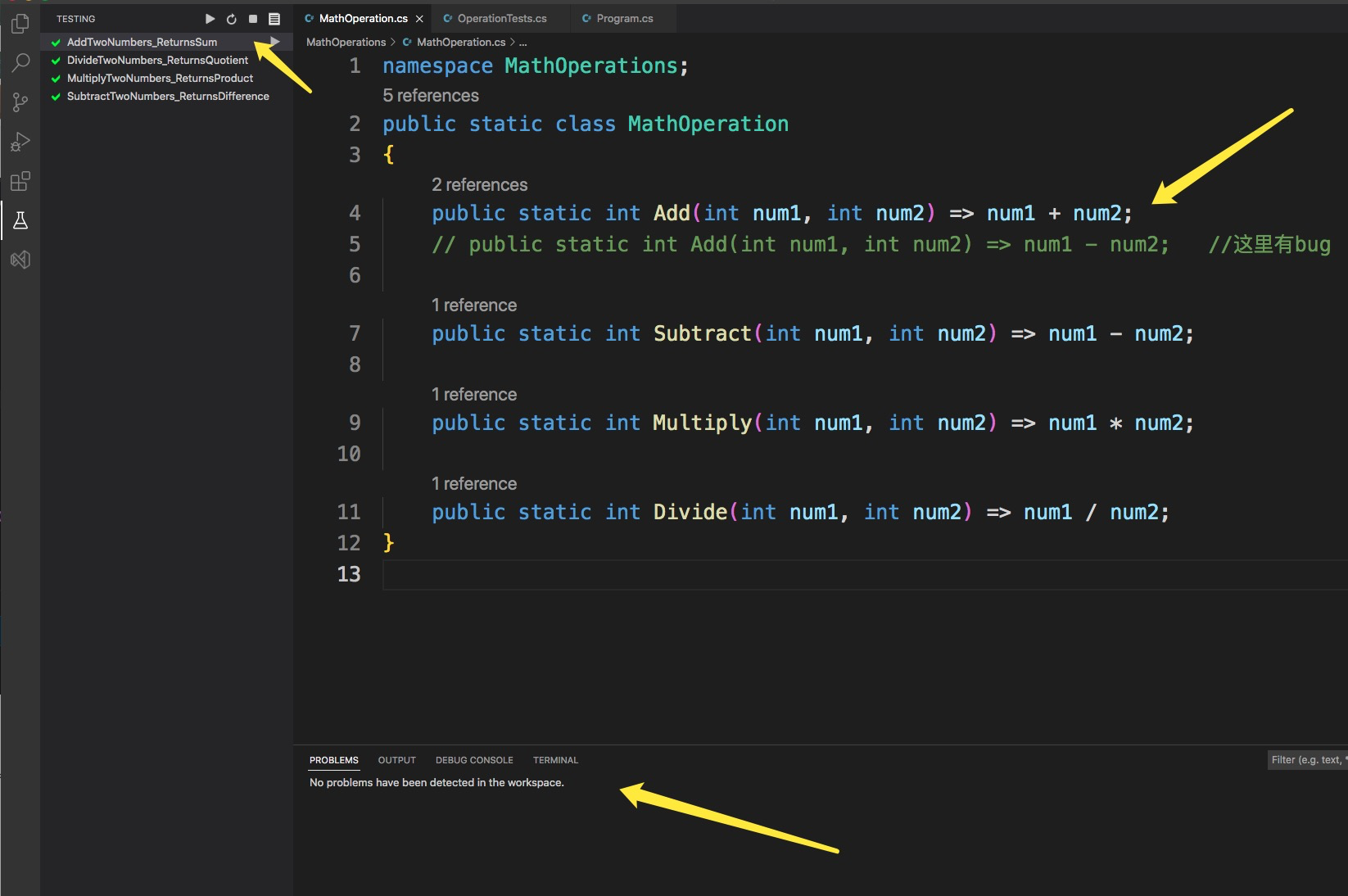 在VS Code工具中使用Solution-Explorer插件和Test-Explorer插件的详细操作步骤_vscode-solution ...