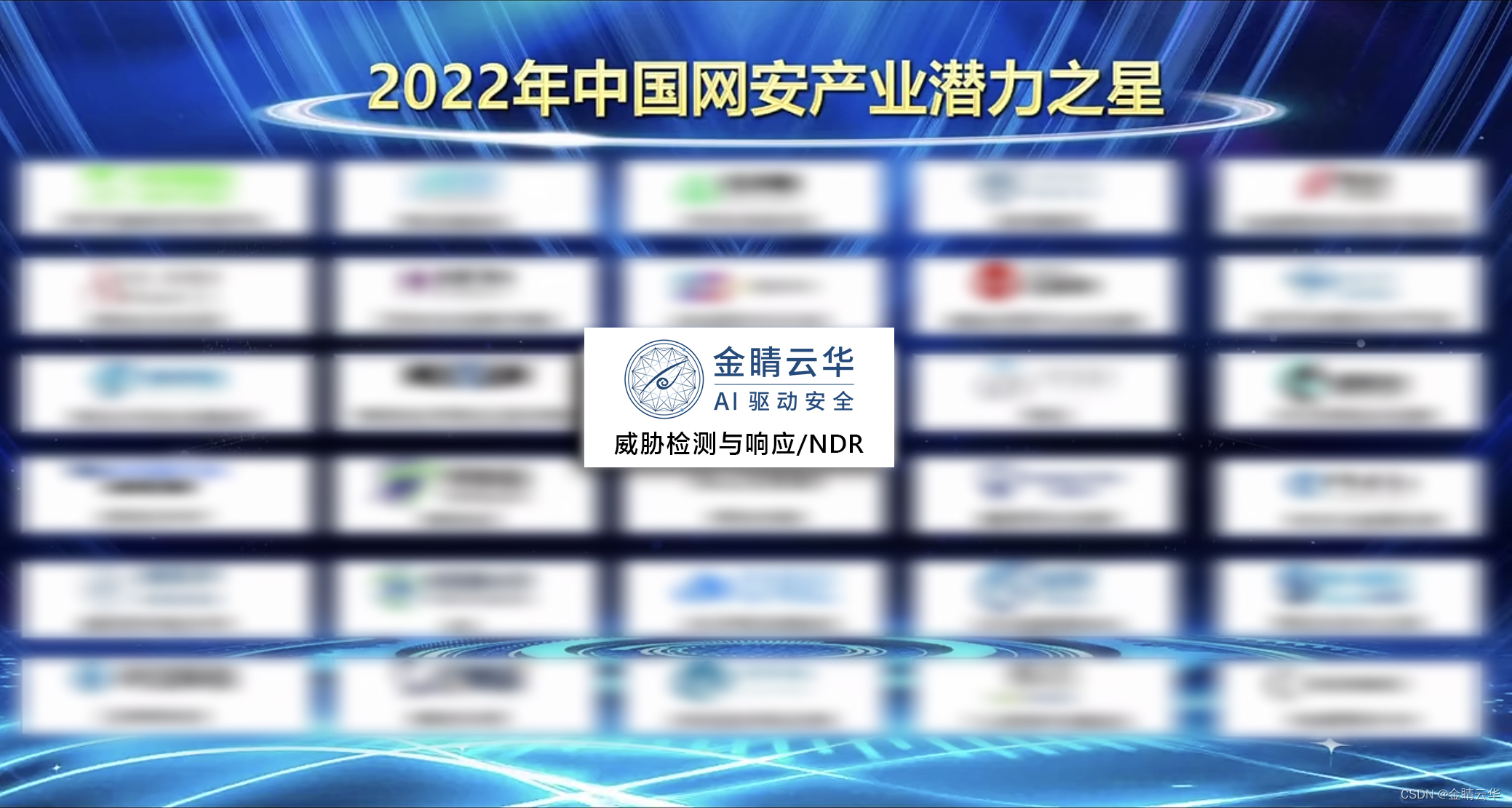 金睛云华蝉联CCIA评选的“2022年中国网安产业潜力之星”