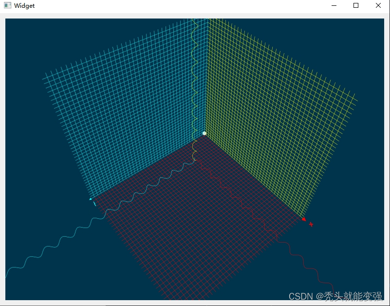 qt+opengl 三维坐标系（三）