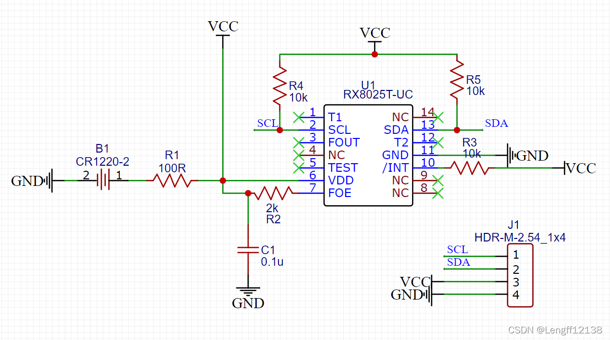 RX8025T电路原理图