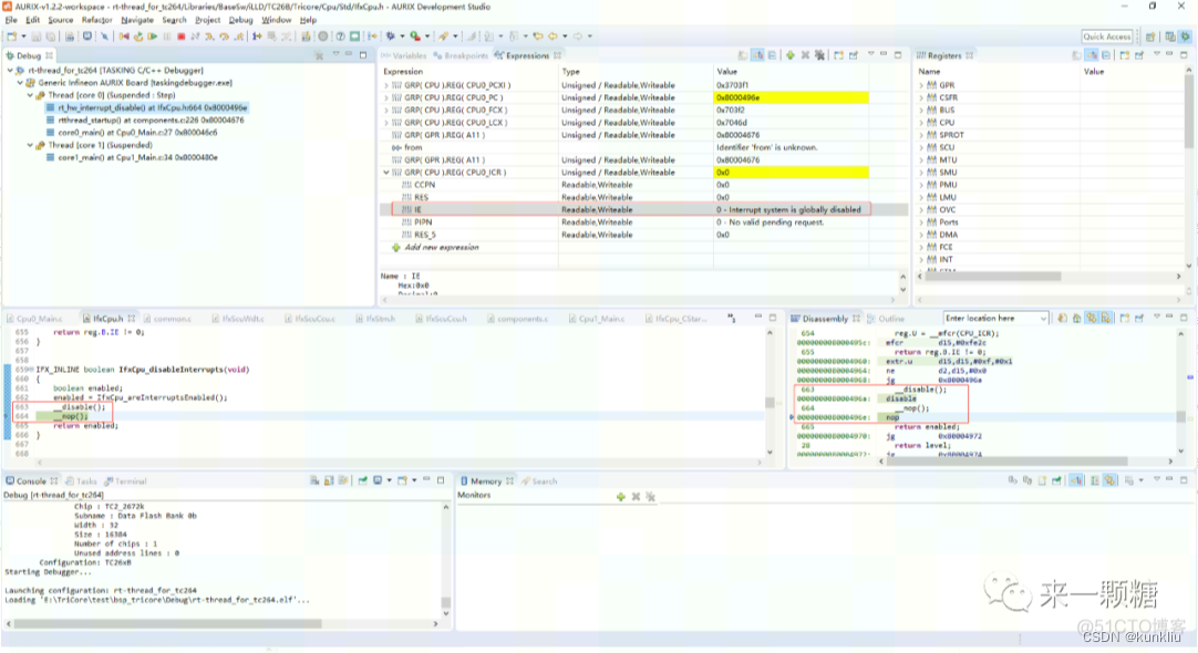 TriCore 与 RT-Thread（TC264 移植）_rt-thread支持 tricore-CSDN博客