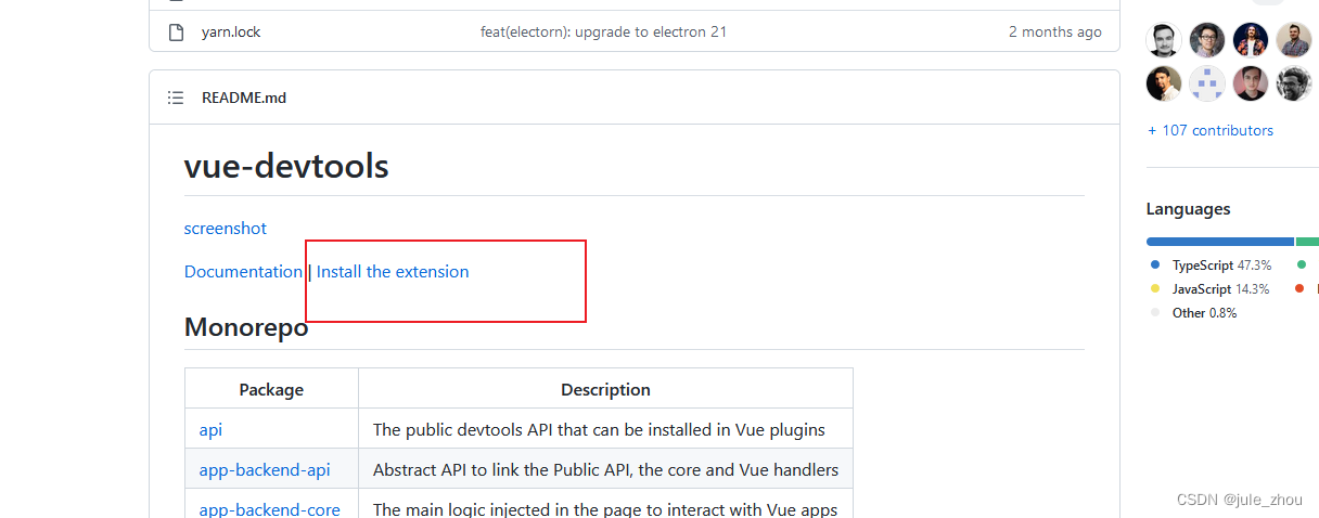 在GitHub中找到具体页面