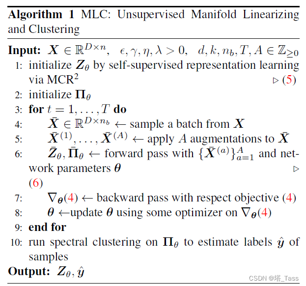 论文阅读：Unsupervised Manifold Linearizing and Clustering