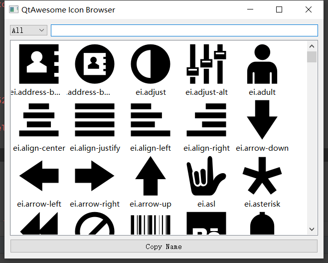 qtawesome的Icon Browser使用方法_郑仰成的博客-CSDN博客_qtawesome