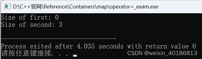 C++ Reference: Standard C++ Library reference: Containers: map: map: operator=