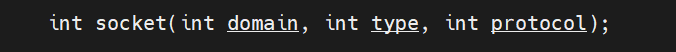 socket函数的三个参数