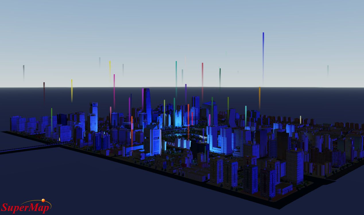 SuperMap iClient3D for WebGL 场景美化之飞线