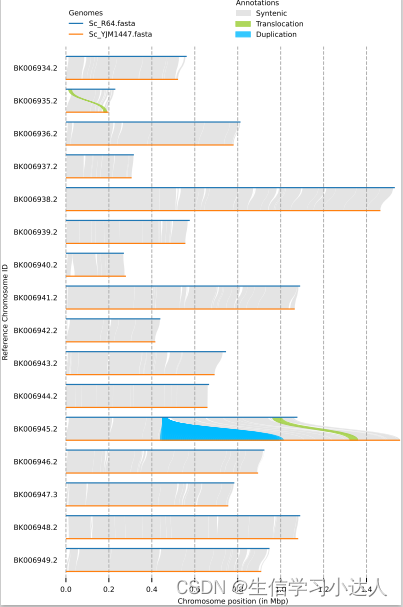 运行软件plotsr时报错：“ImportError: Incomplete genomic information”