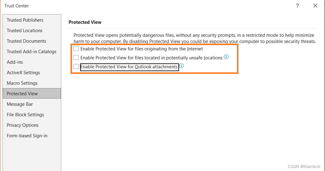 Office 如何关闭Microsoft Security Notice
