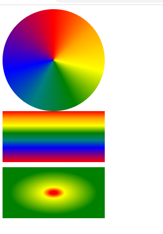 css线性渐变径向渐变圆锥渐变