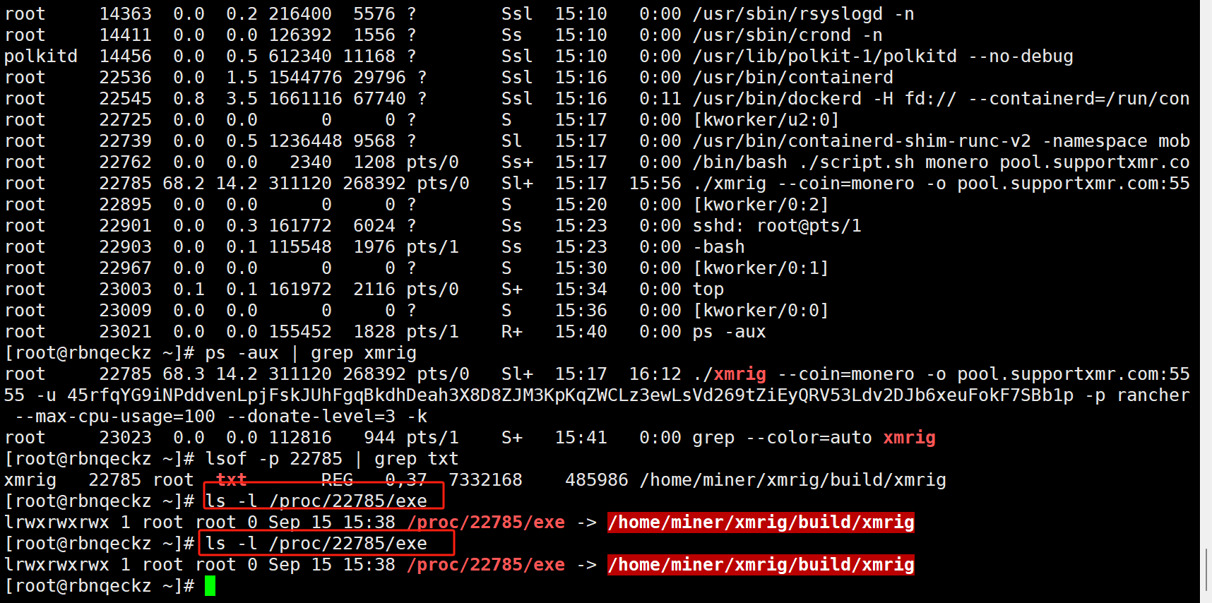 linux系统如何通过进程PID号找到对应的程序在系统中的路径