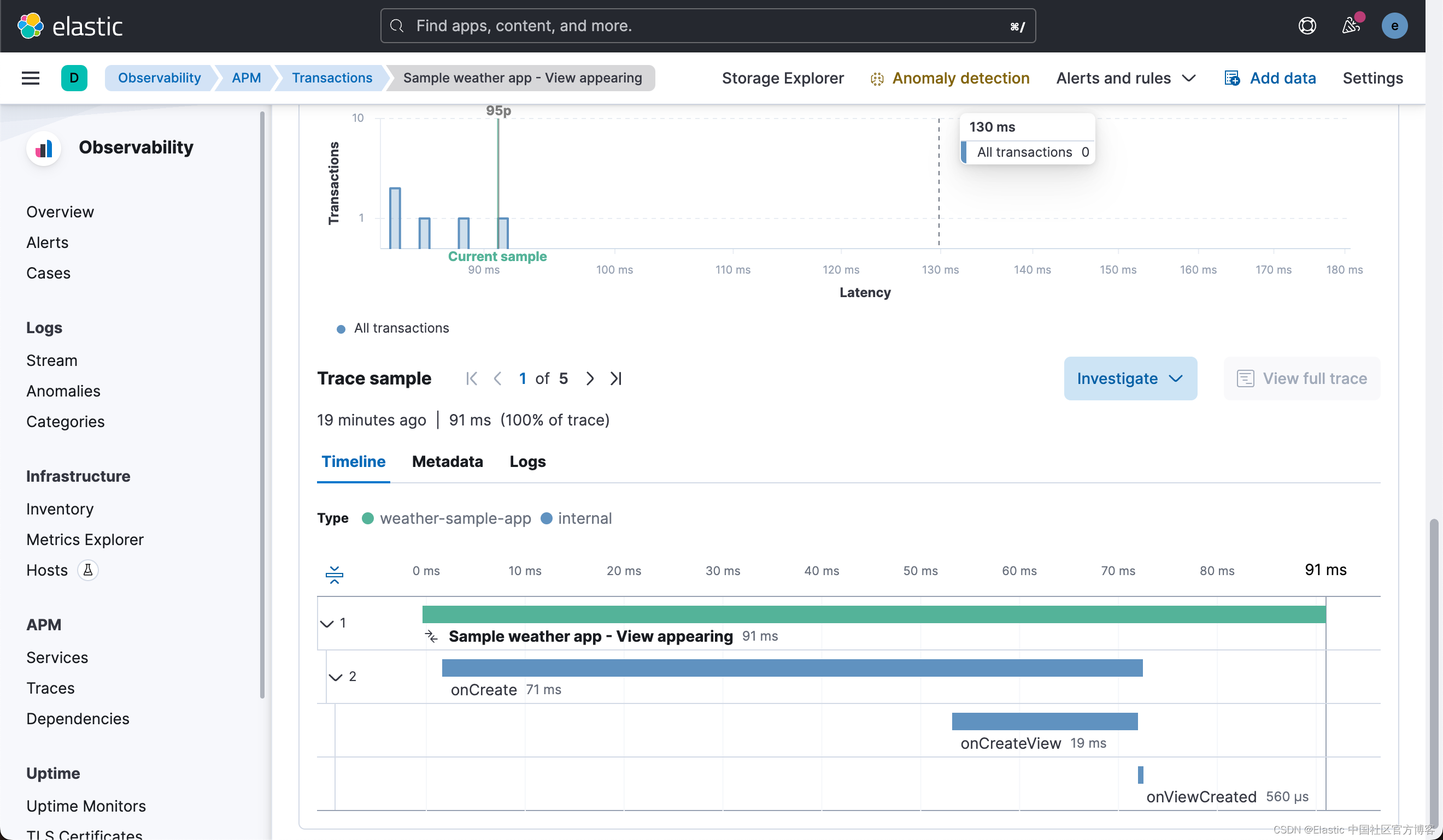 Elasticsearch：使用 Elastic APM 监控 Android 应用程序（二）