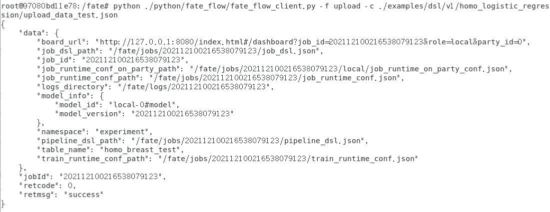 上传联邦学习的横向逻辑回归算法的test数据