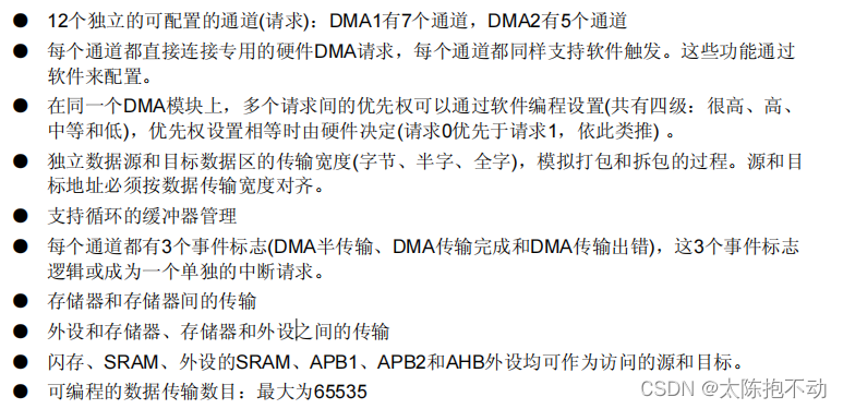 STM32F103ZET6的DMA特性