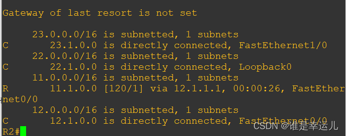 15.RIP1、RIP2路由实验_实验报告 分别针对ripv1和ripv2,回答下面的问题: 1、验证rip协议的版本、使用的传-CSDN博客