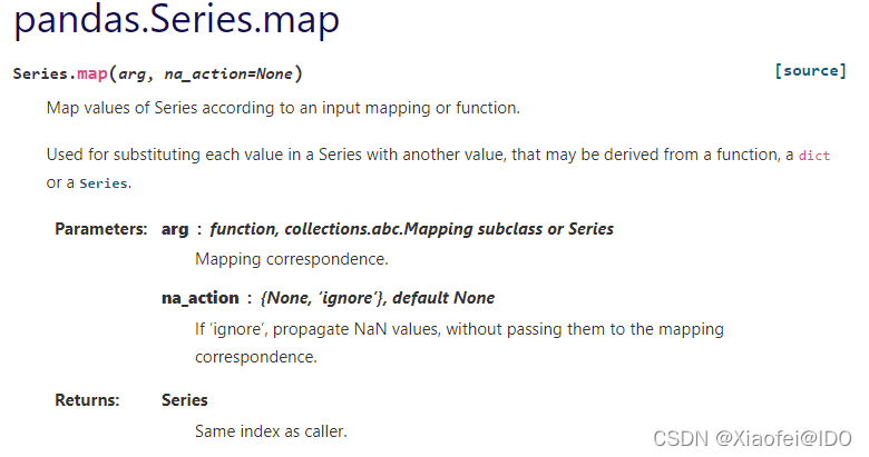 pandas.series.map