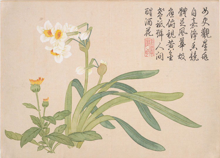 名画339 钱维城《山水花鸟册十二开》
