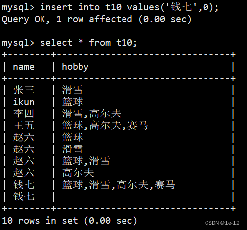 【MySQL】数据类型