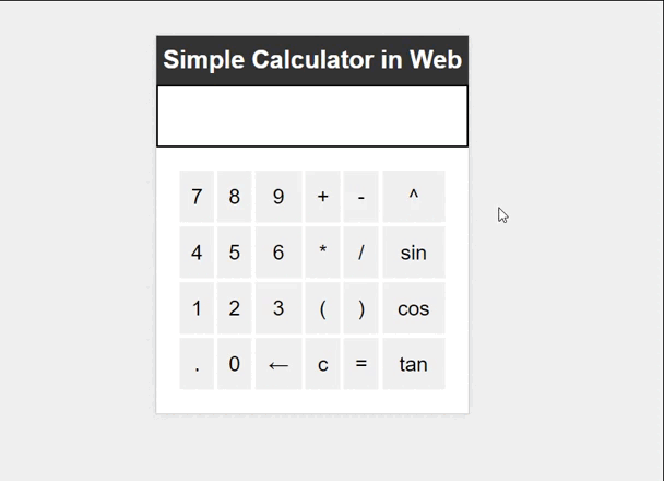 Web Calculators Based on HTML, JS and CSS-CSDN博客