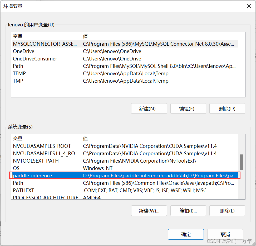 Paddle Inference C++ 依赖库安装(Windows)