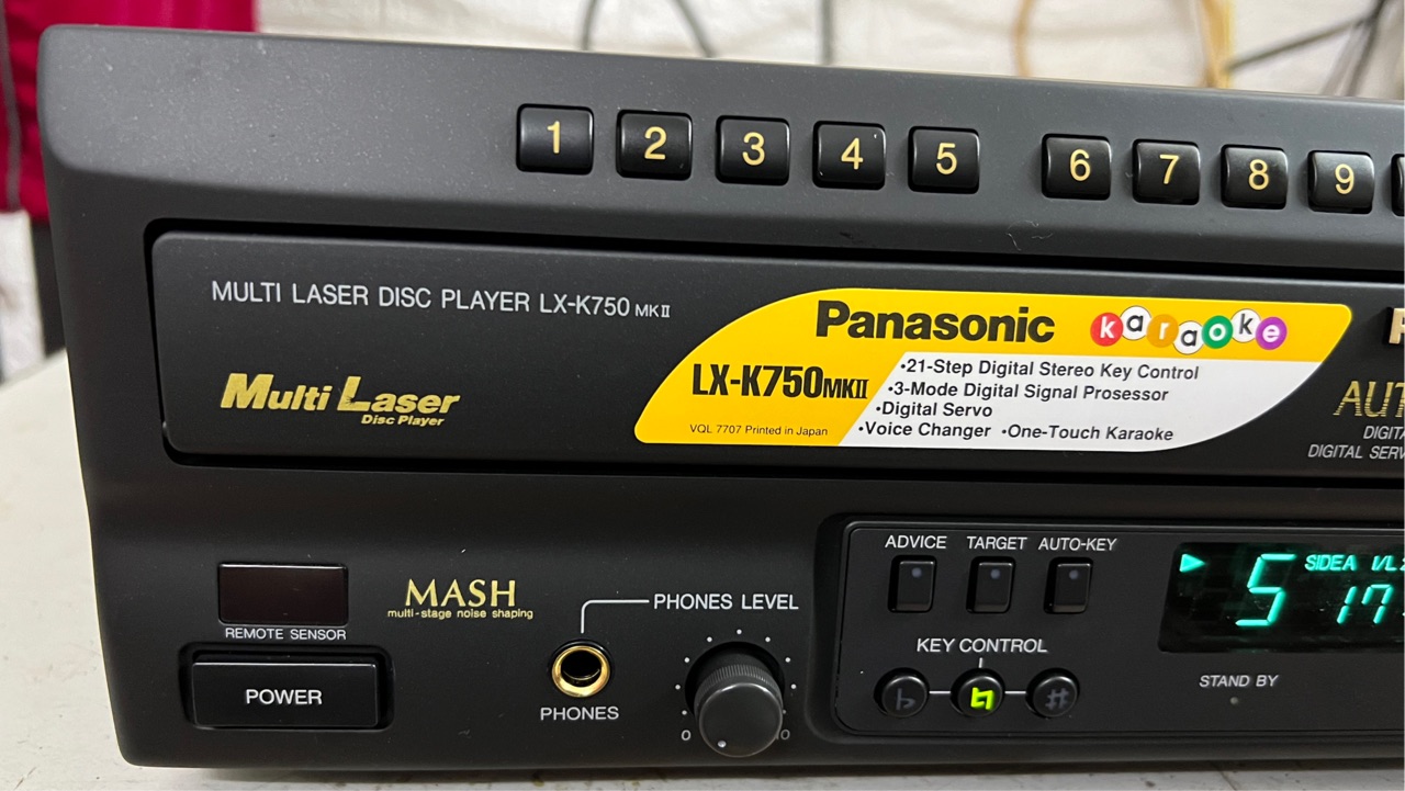 panasonic LX-K750　動作品 Panasonic LX-K750 レーザーディスクプレーヤー パナソニック