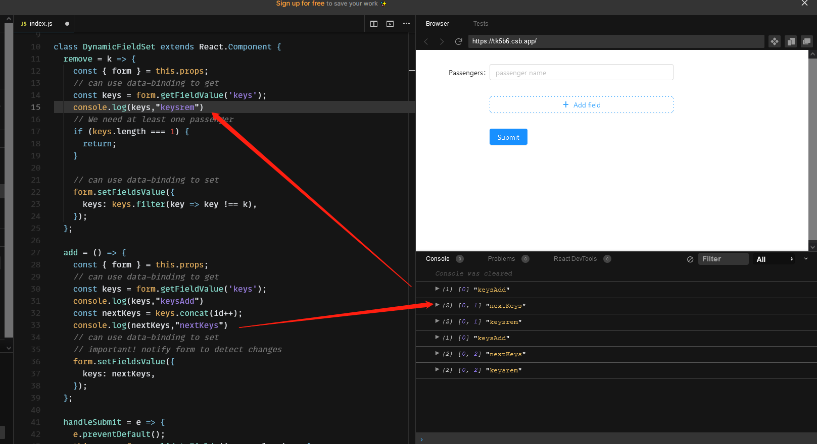 React开发（136）:ant design学习指南之form中动态form新增删除