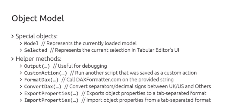 tabular editor advanced scripting