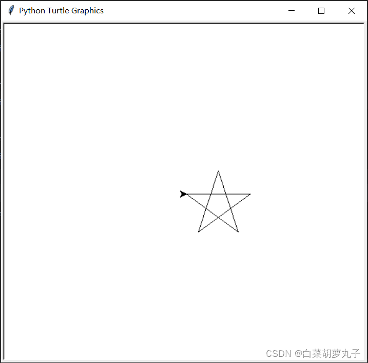 Dibujar una estrella de cinco puntas