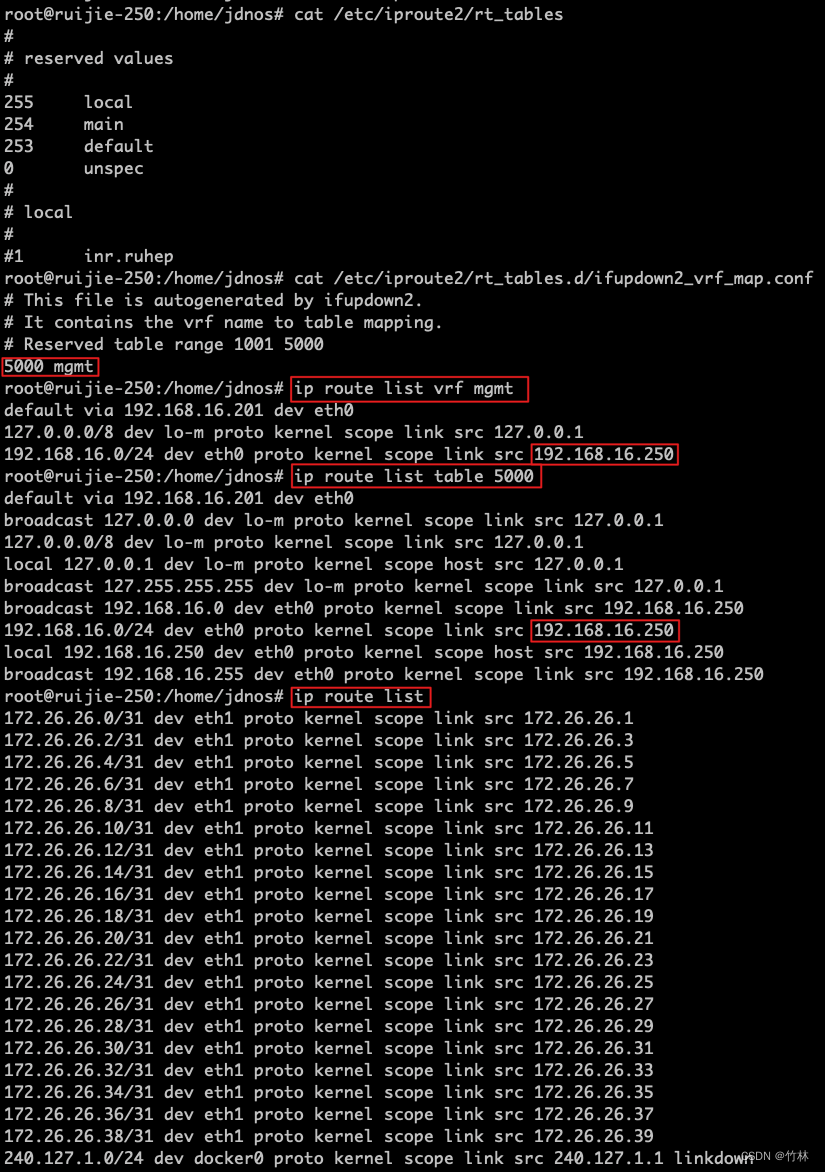 ip route常用语法