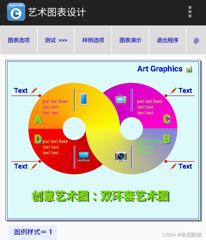 艺术统计图表绘制方法（双环套图）