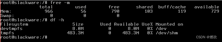 使用 free 查看内存情况 使用 df 查看挂载情况