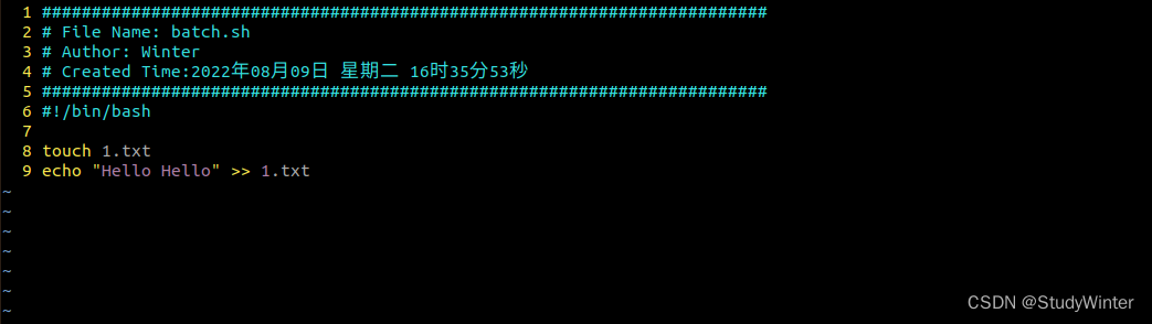 Shell学习 Studywinter的博客 Csdn博客