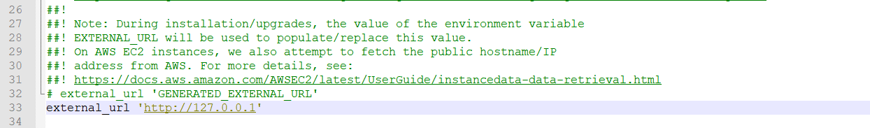 ##! https://docs.aws.amazon.com/AWSEC2/latest/UserGuide/instancedata-data-retrieval.html
external_url 'http://127.0.0.1'