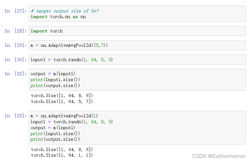 【pytorch函数笔记】torch.nn.AdaptiveAvgPool2d_nn.avgpood2d(2)-CSDN博客