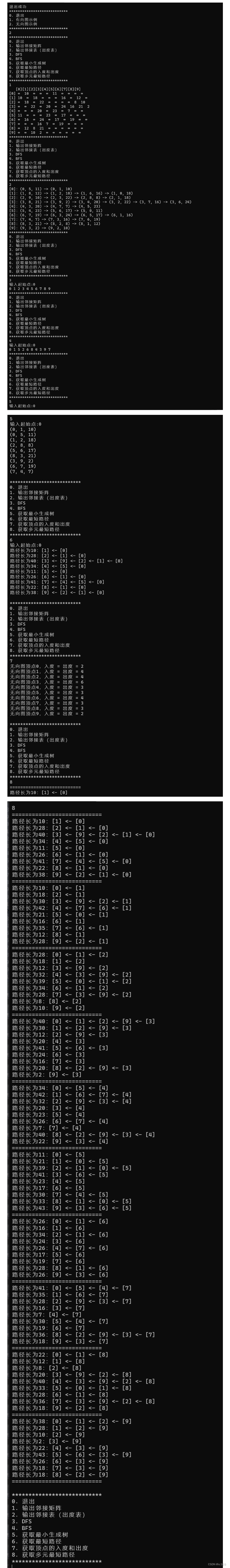 实验 3：图形数据结构的实现与应用